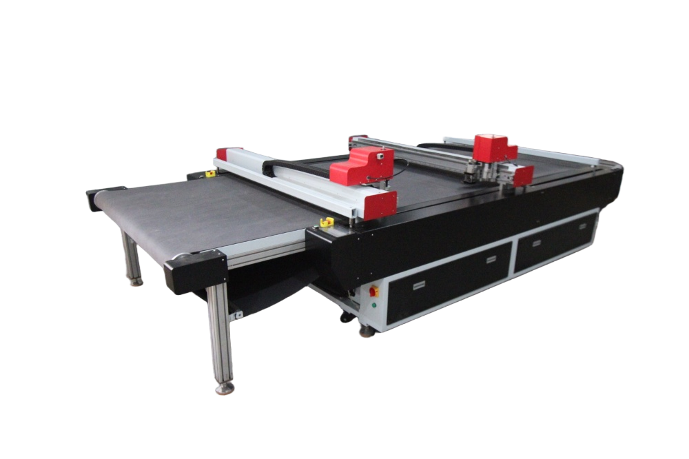 RX-1016DS Mesin Cutting Double Beam Oscillating Knife